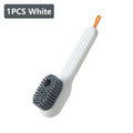 Multifunctional Liquid Dispenser Cleaning Brush - Press-Type Soft Bristle Shoe, Clothes & Household Scrubber