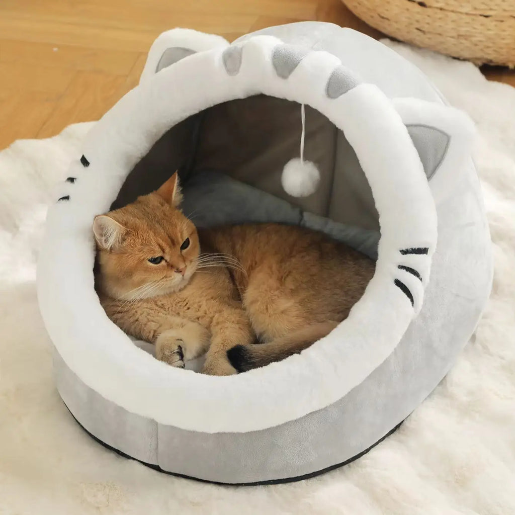 Ultra-Soft Cloud-Like Cat Cave Bed - The Thread Store