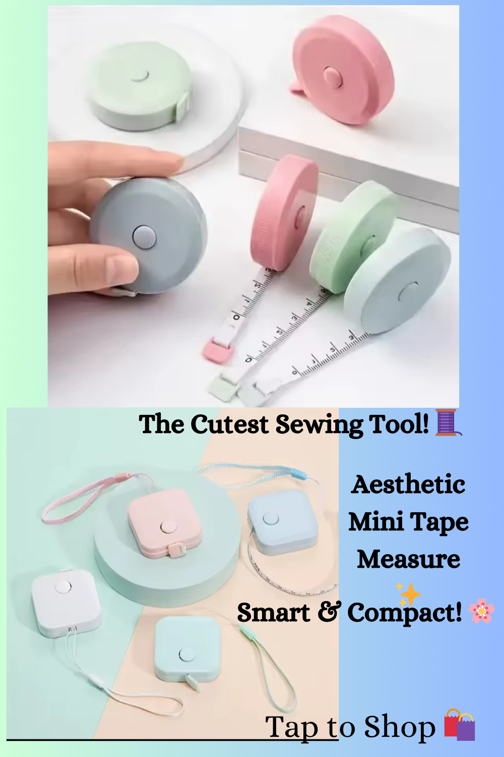 Aesthetic Mini Tape Measure