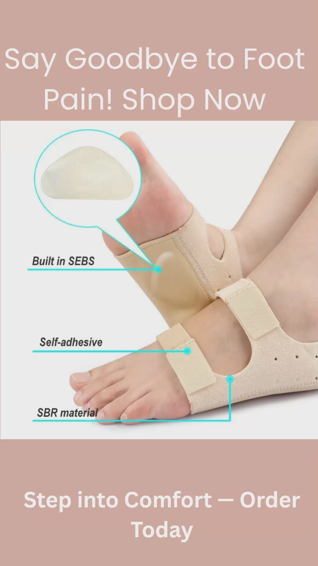 1 Pair Pain Relief Heel Protectors & Cushions
